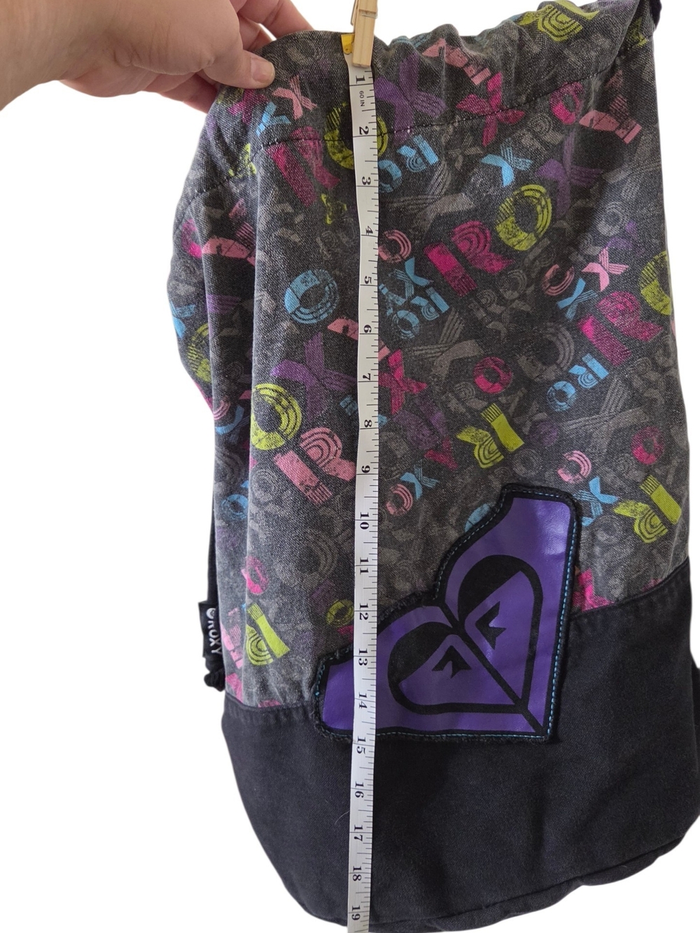 Throwback Y2K Roxy Drawstring Knapsack - Picture 10 of 11